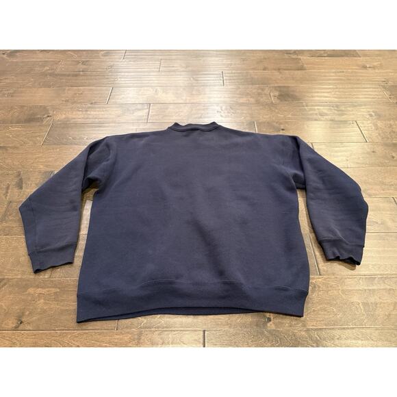 Vintage 90s Logo 7 Heavyweight Mens Navy Notre Dame Fighting Irish Sweatshirt XL - Picture 3 of 13